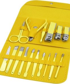 16 in 1 Stainless Steel Professional Manicure & Pedicure Kit Nail Clipper Set