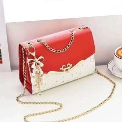 Women diamonds shoulder bag