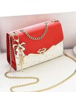 Women diamonds shoulder bag