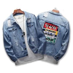 Stylish Casual Denim Jacket For Men