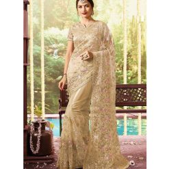 ইন্ডিয়ান জর্জেট শাড়ি ব্লাউজ পিস সহ (50)