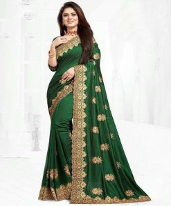 ইন্ডিয়ান জর্জেট শাড়ি ব্লাউজ পিস সহ (21)