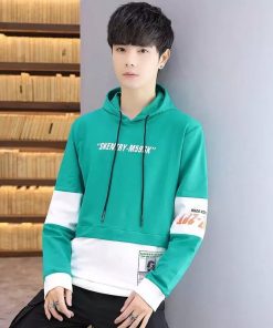 Stylish Color Combined Hoodie (10)