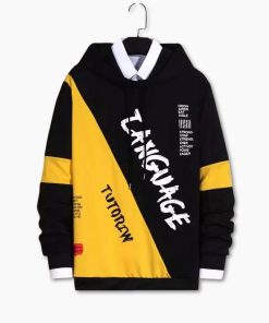 Stylish Color Combined Hoodie (9)