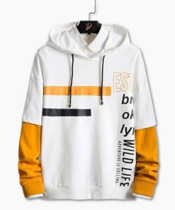 Stylish Color Combined Hoodie (4)