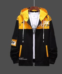 Stylish Color Combined Hoodie (2)