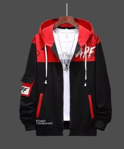 Stylish Color Combined Hoodie