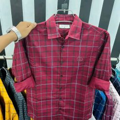 Men's Stylish & Fashionable Trendy Good Looking Long Sleeve Cotton Check Shirt