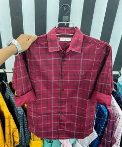Men's Stylish & Fashionable Trendy Good Looking Long Sleeve Cotton Check Shirt