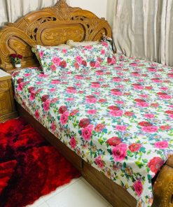 3 pieces king size BedSheet set (11)