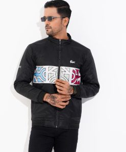 Stylish Export Padding Jacket- Original Black white