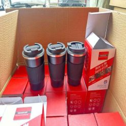 500 mL Black Double Wall Stainless Steel Vacuum Insulated Travel Mug