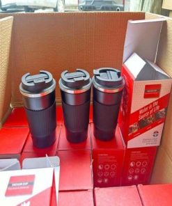 500 mL Black Double Wall Stainless Steel Vacuum Insulated Travel Mug