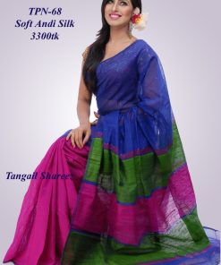 Soft andi silk sharee
