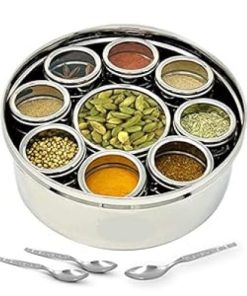 9 In 1 Stainless Steel Multipurpose Spice Box