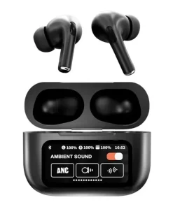 ANC Earbuds Touch Screen Display ( Black )