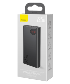 Baseus Adaman 20000mAh 22.5W Metal Power Bank with Digital Display – Black