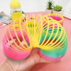 Classical Colorful Magic Rainbow Spring Toy For Kids 3 pcs Combo 1 packet