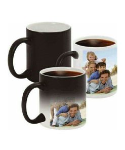Customized Printed Magic Mug – Black