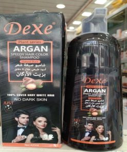 Dexe Argan Speedy Hair Color Shampoo Natural Black- 420ml