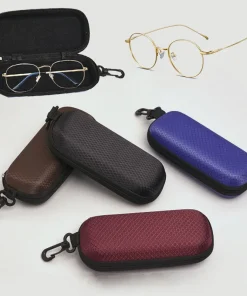 Eyewear Cases Cover Sunglasses Case For Women Glasses Box With Lanyard Zipper Eyeglass Cases For Men Lanyard Zipper Portable