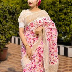 Fashionable Half Silk Saree