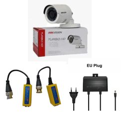 HIKVISION(DS-2CE16D0T-IP-ECO) HD 1080 TURBO HD IR 2 MP BULLET CAMERA/20M IR DISTANCE WITH CCTV POWER ADAPTER 12V 2AM AND VIDEO BELUN 8 MP HD SUPPORTED