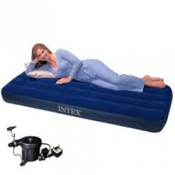 Intex Inflatable Single Air Bed with Pumper
