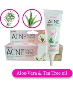 ISME ACNE SPOTS CREAM WITH ALOE-VERA, TREE, OIL, VITAMIN B6 (10g.)