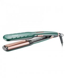 Kemei Lazy Curl Wave Plate Curling Iron KM-2053 Adjustable Customized Electric Hair Straightener Curler