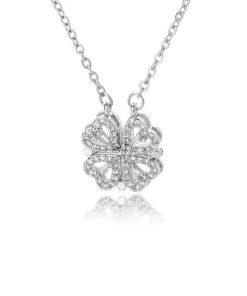 Love Heart Magnetic Pendant Chain Necklace