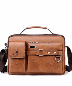 Luxury Brand Mens Leather Bags Messenger Bag Briefcase Satchel Shoulder Handbag CrossBody Bag For Work Business