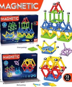 Magnetic Construction Learning toy education building blocks 72PCS