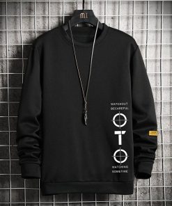 Men's Full Sleeve Sweatshirt- Black OTO