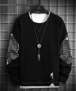 Men's Full Sleeve Sweatshirt- Hand Print