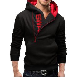 Men's winter hoodie (Swan)