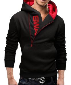 Men's winter hoodie (Swan)