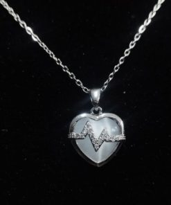 Necklace-Sterling-Heartbeat