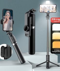 New L13D Bluetooth Selfie Stick with Double Fill Light
