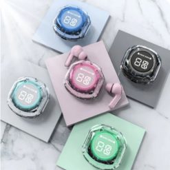 QCY Wireless Earphones Bluetooth 5.3 Transparent Display Design TWS True Wireless Earbuds