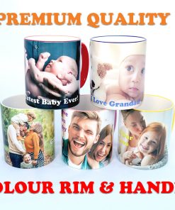 RIM Personalised Coffee, Tea, Water Mug, Add Photo Text Logo Picture Image