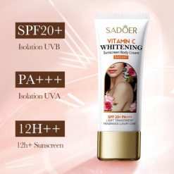 SADOER Vitamin C Whitening Tone-Up Body Cream SPF20+ PA+++ Sunscreen 100g