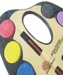 SaffronMist Large Artist Palette with 12 Water Color and Paint Brush