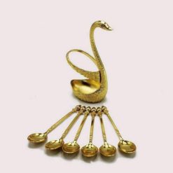 Swan spoon stand holder set