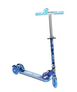 Three Wheel Folding Scooter - Blue