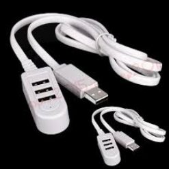 USB Charging Cable Port 3in1 HUB