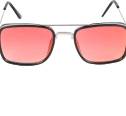 UV Protection Rectangular Sunglasses (Free Size) (For Men & Women, Red)