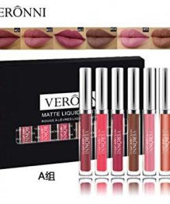 VERONNI Waterproof Matte Liquid Lipstick Set 6pcs