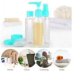 Vijam COM 9 peas Travel Cosmetics Bottles Set Plastic Pressing Spray Bottle Makeup Tools Kit