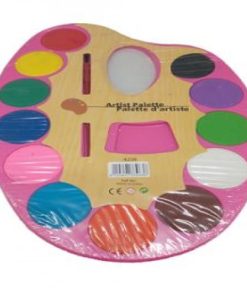 Water Colors Plastic Artist Palette with brush, for kids